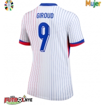 Camiseta Francia Olivier Giroud #9 Visitante Equipación para mujer Eurocopa 2024 manga corta